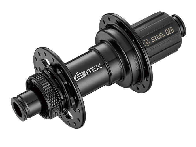 Bitex BX218R Centerlock Disc Brake Rear Hub (Black)