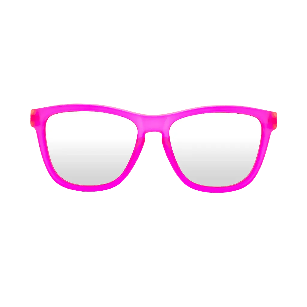 Craycol Pink Party Sunglasses (Icy White Reflective/Transparent Pink)
