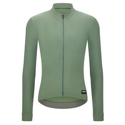 Santini Ready To Ride Unisex Long Sleeve Cycling Jersey (Sage Green)