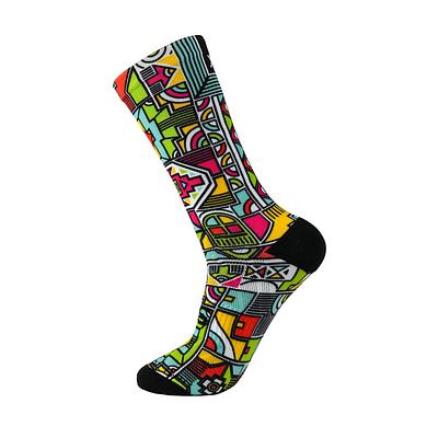 Sox Footwear Ndebele 2.0 Heritage Crew Unisex Multi Sport Socks (Print)