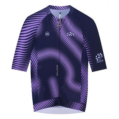 Monton Shadow Fade Men's Cycling Jersey (Purple Black)