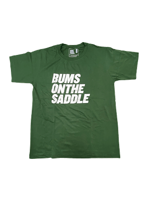 BUMSONTHESADDLE T-shirt (Green/White)