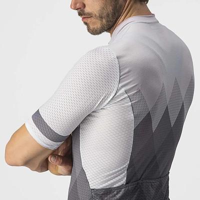 Castelli A Tutta Mens Cycling Jersey (Silver Gray/Dark Gray)