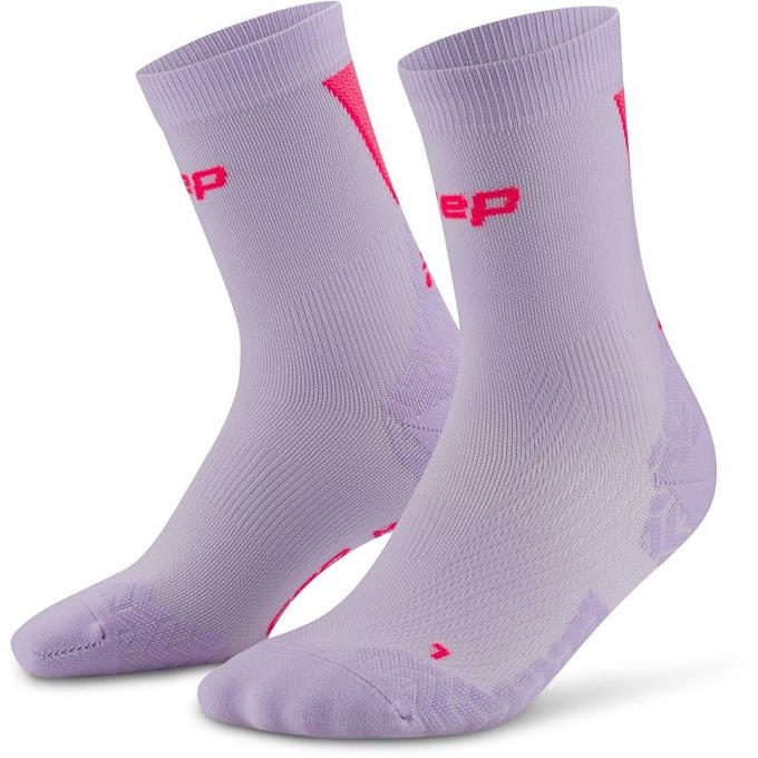 CEP Compression Core Run Ultralight Mid Cut 4.0 Women's Compression Socks (Lilac/Pink)
