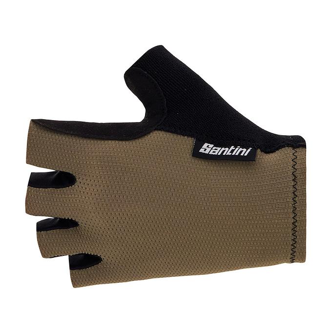 Santini Brisk Mesh Unisex Cycling Gloves (Military Green)