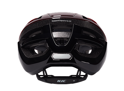 HJC Bellus Road Cycling Helmet (Matte Glossy Red Black)