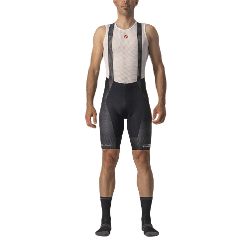 Castelli Free Aero RC Pro Mens Cycling Bibshorts (Black/White)