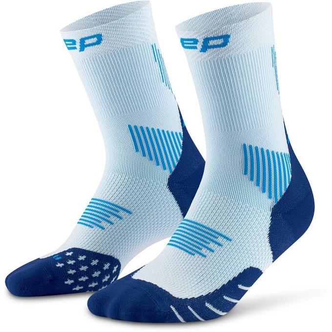 CEP Compression Core Run Mid Cut 5.0 Men's Compression Socks (Ice/Blue)