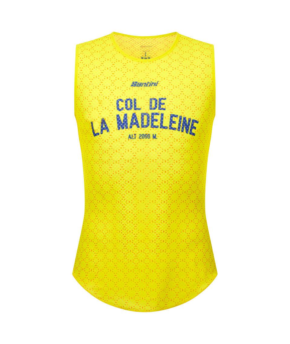 Santini MJ Col De La Madeleine Men's Cycling Baselayer (Yellow)