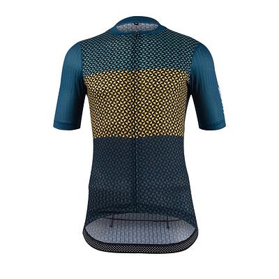 Gambitt Scalata Mens Cycling Jersey (Yellow Mosaic)