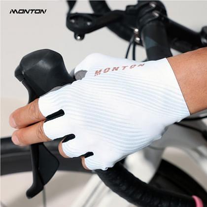 Monton Shadowfade Unisex Cycling Gloves (White)