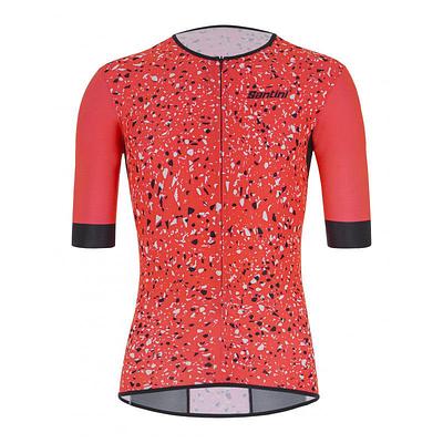 Santini Sleek Pietra Aero Mens Triathlon Jersey (Granatina)