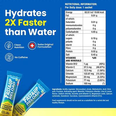 Fast&Up Reload Powder Mix (Lime and Lemon)