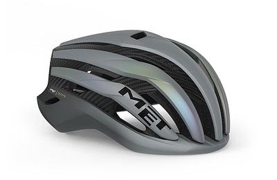 [Open Box] MET Trenta 3k Carbon MIPS Road Cycling Helmet (Gray Iridescent)
