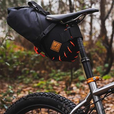 Restrap Saddle Bag (Black/Orange)