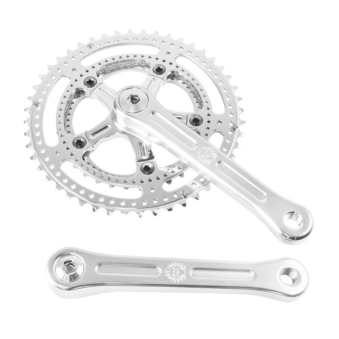 Velo Orange Grand Cru 110 Fluted Double Square Taper Crankset (Silver)