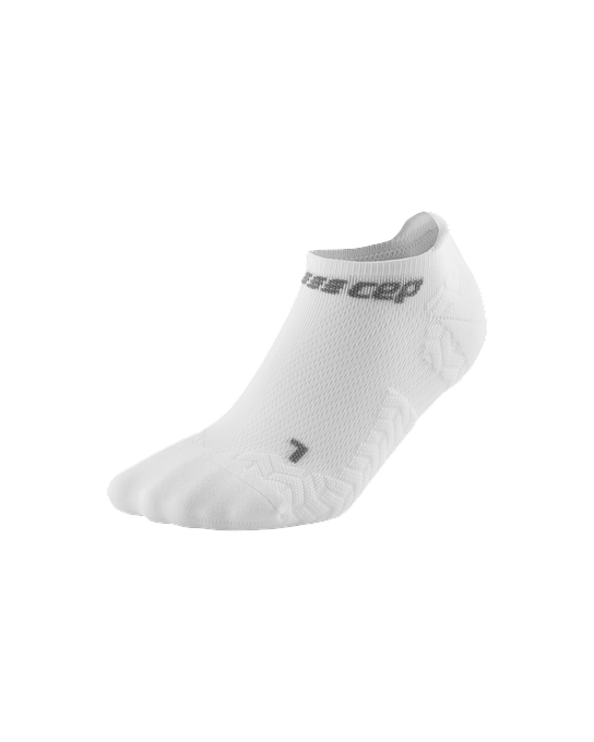 CEP Compression Ultralight No Show Women's Running Socks (Ultralight White)