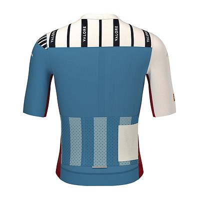 Monton Valore Linea Arte Men's Cycling Jersey (Stone Blue)