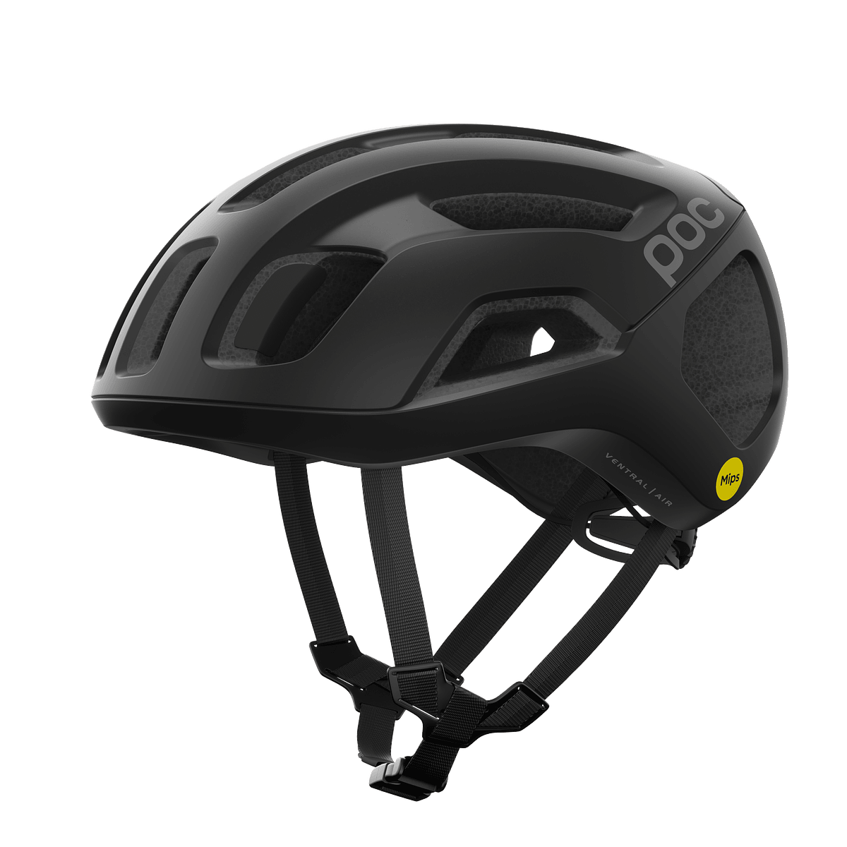 POC Ventral Air Road Cycling Helmet (Uranium Black Matt)
