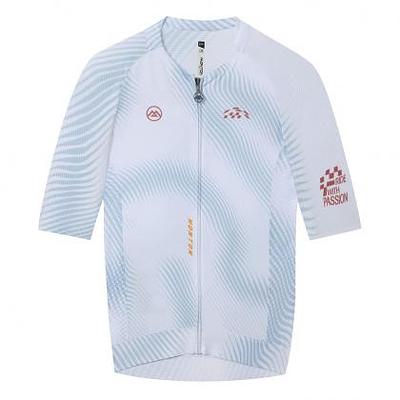 Monton Shadow Fade Men's Cycling Jersey (White)