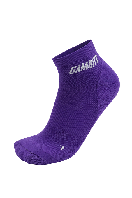 Gambitt Distance Low Cut Unisex Compression Socks (Violet)
