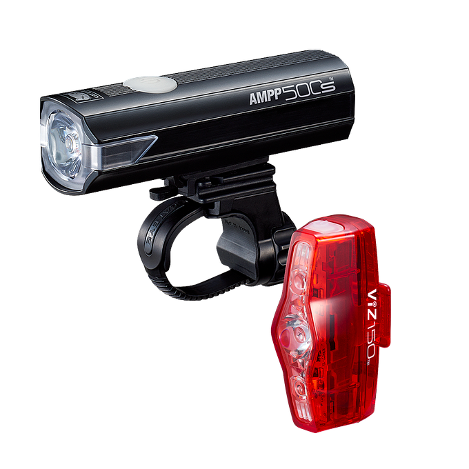 Cateye AMPP 500S and ViZ 150 Combo Light (Black)