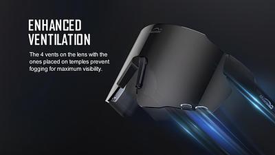 Magicshine Windbreaker Photochromatic Sport Sunglasses (Black)