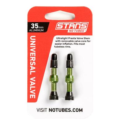 Stans NoTubes Universal Presta Valve Stem Pair (Green)