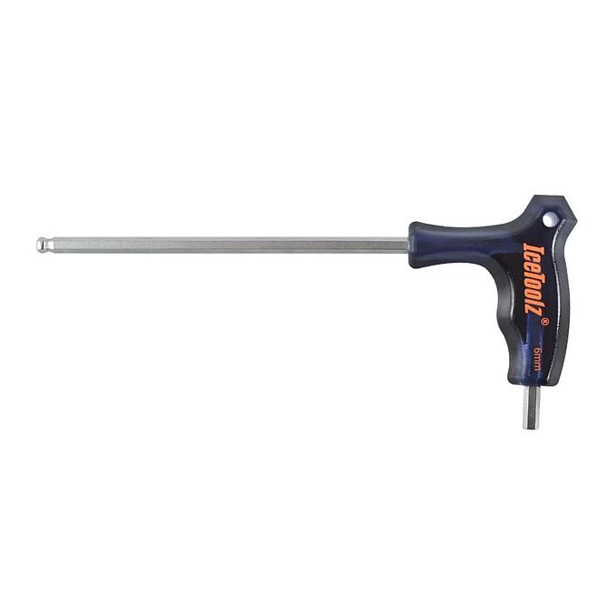 IceToolz 7M60 TwinHead Wrench Ball-Ended 6.0mm (Black/Silver)
