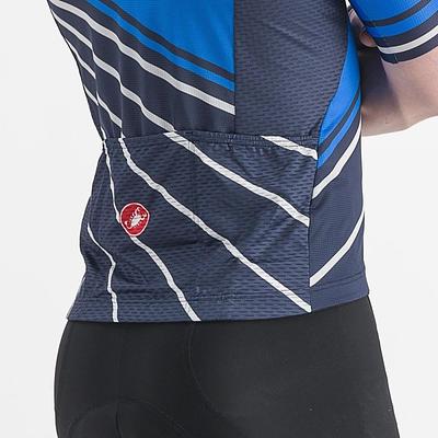 Castelli Speed Strada Men's Cycling Jersey (Drive Blue/Belgian Blue)