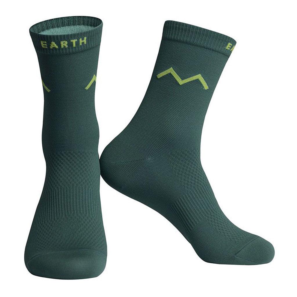 Monton Earth Unisex Cycling Socks (Green)
