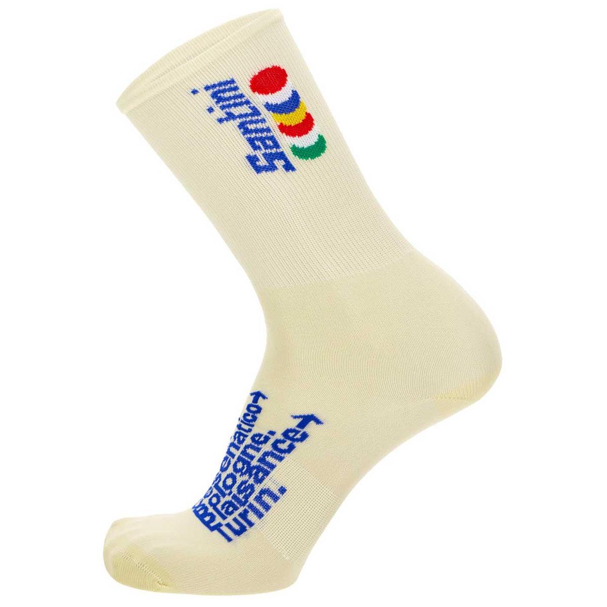 Santini Grand Depart Unisex Cycling Socks (Biege)