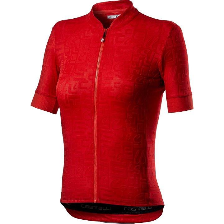 Castelli Promessa Jacquard Women's Cycling Jersey (Red)