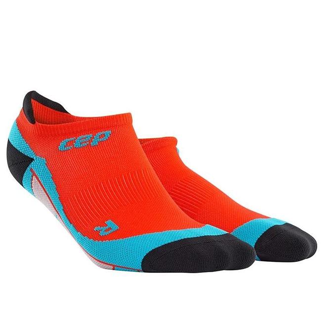 CEP Compression Dynamic+ No Show Men's Compression Socks (Sunset/Hawaii Blue)