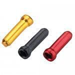 Jagwire Cable End Crimps (Gold/Black/Red)