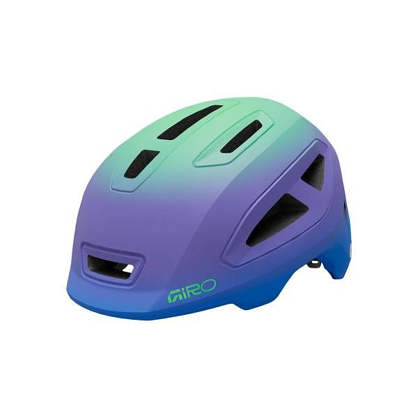 Giro Scamp II Kids Road Cycling Helmet (Matte Blue/Green)