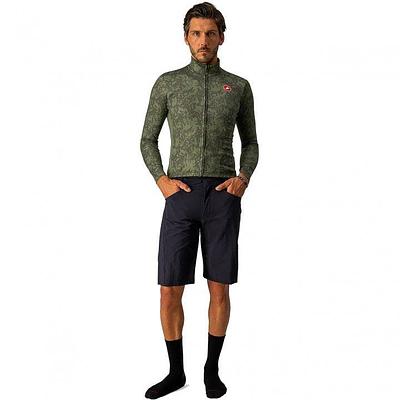 Castelli Unlimited Thermal Mens Cycling Jersey (Military Green/Light Military)