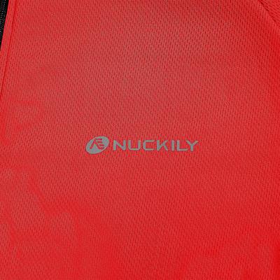 Nuckily MG043 Mens Cycling Jersey (Red)