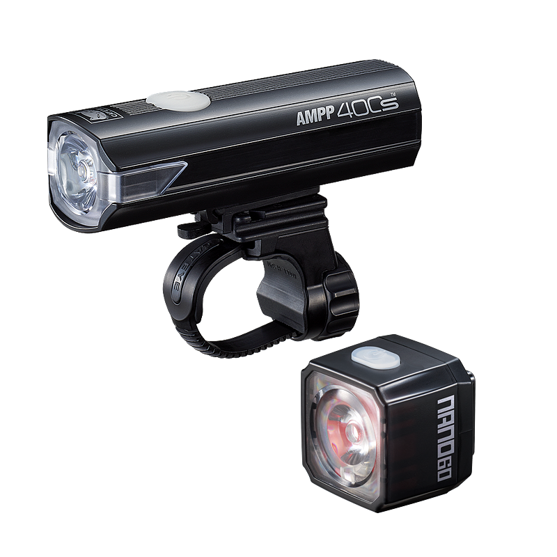 Cateye AMPP 400S and NANO 60 Combo Light (Black)