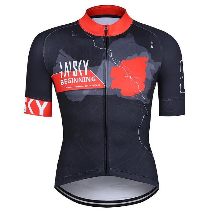 Baisky TRMSJ990 Mens Cycling Jersey (Map)
