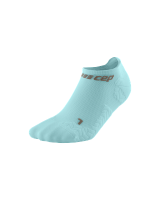 CEP Compression Ultralight No Show Men's Running Socks (Ultralight Light Blue)