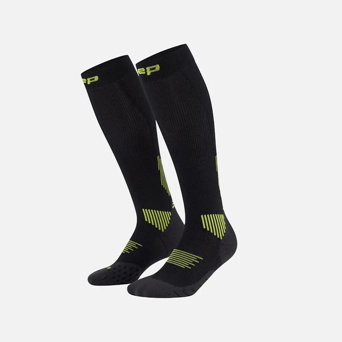 CEP Compression Core Run 5.0 Men's Compression Socks (Black/Lime)