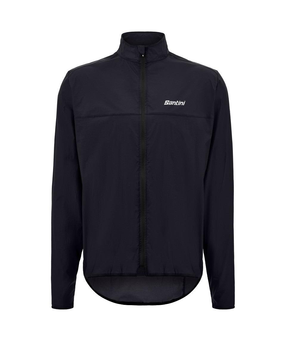 Santini Ventus Wind Men's Cycling Jacket (Black)