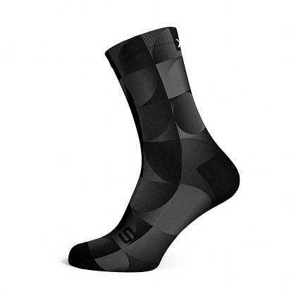 Sox Footwear Solid Charcoal Casual Crew Unisex Multi Sport Socks (Print)