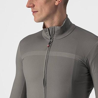 Castelli Pro Thermal Mid LS Mens Cycling Jersey (Nickel Grey)