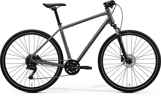 Merida Crossway 100 (Silk Warm Slate Grey/Black)