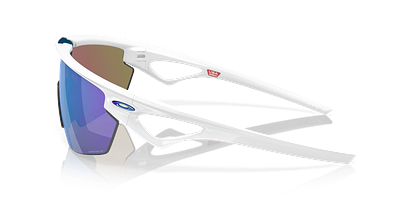 Oakley Sphaera Sport Sunglasses (Prizm Sapphire/Matte White)