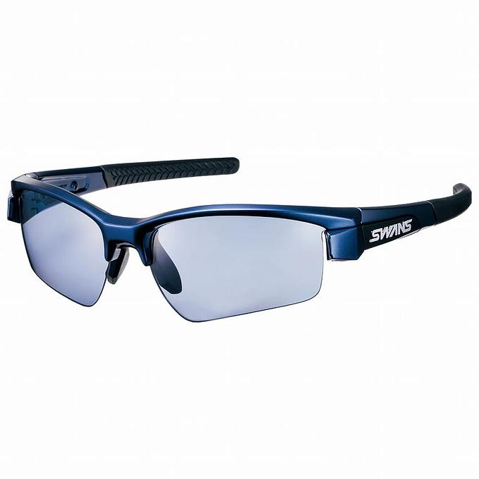 Swans LI SIN-0167 Sport Sunglasses (Polarized ULTRA Ice Blue/Dark Metallic Blue)
