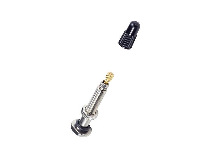 Bontrager Round Base TLR Valve Stem (Silver)