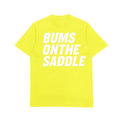 BUMSONTHESADDLE Kids T-shirt (Yellow/White)